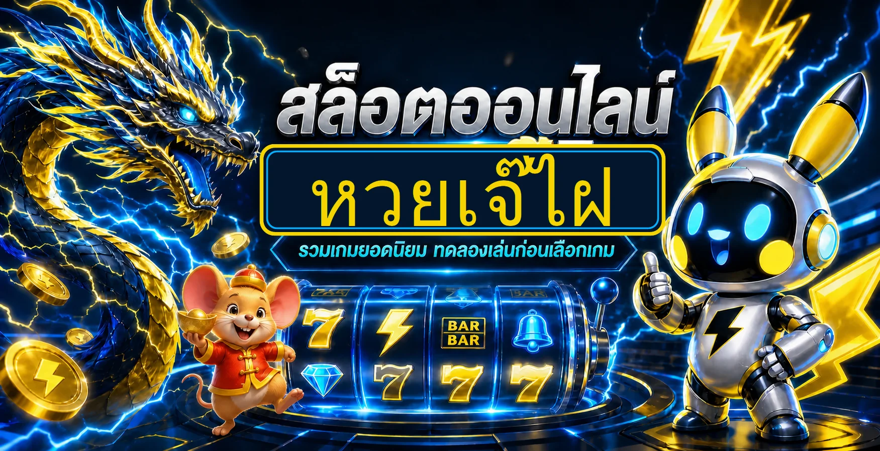ภาพรวมเกมออนไลน์ของหวยเจ๊ไฝพร้อมตัวละครนำโชค
